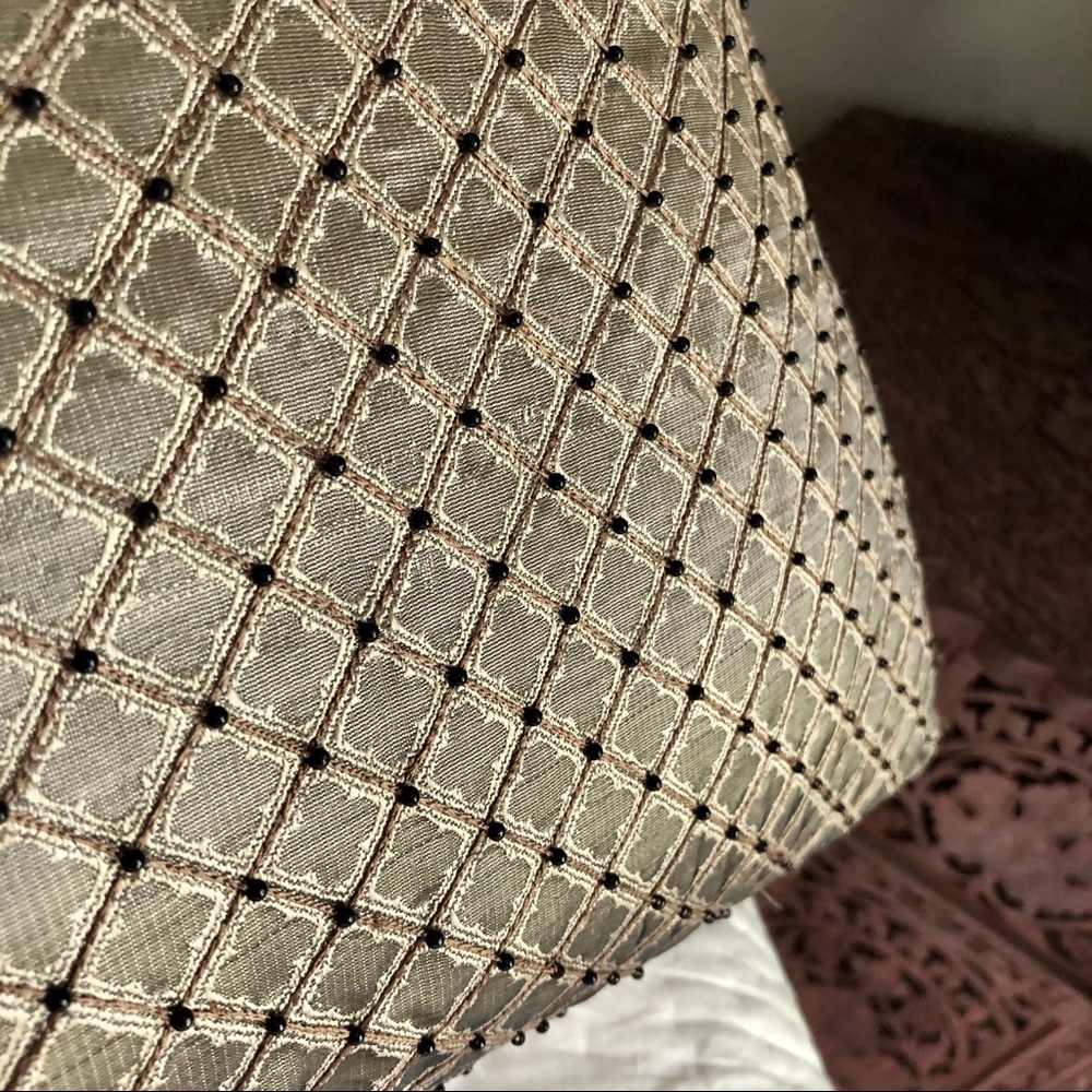 Beaded Gold Pillow